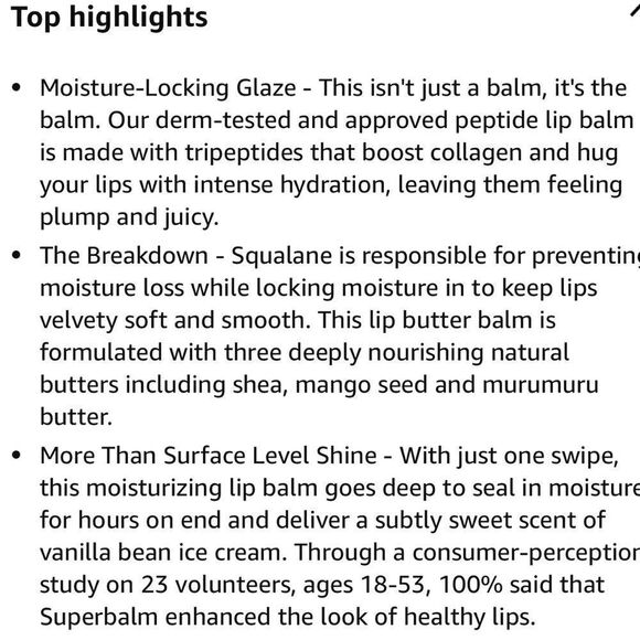 🌻 BLUME TRI PEPTIDE VANILLA CREAM LIP SQUEEZE NEW FULLSZ - Picture 5 of 8